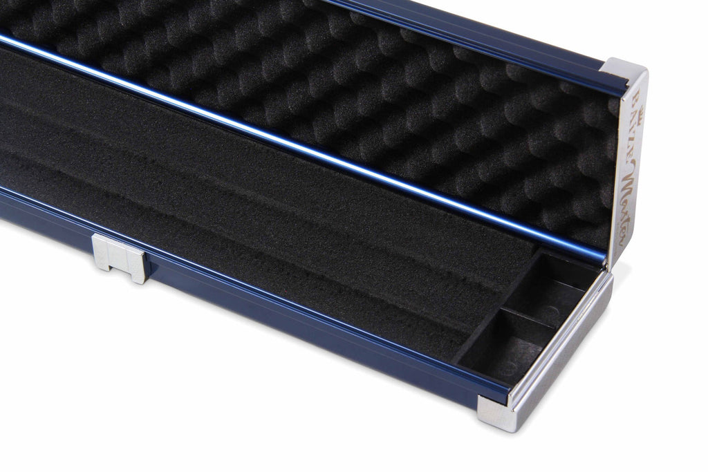 Baize Master 3/4 Wide 2 Cue PRO LINE Aluminium Metal Ends Case (Various Colours)