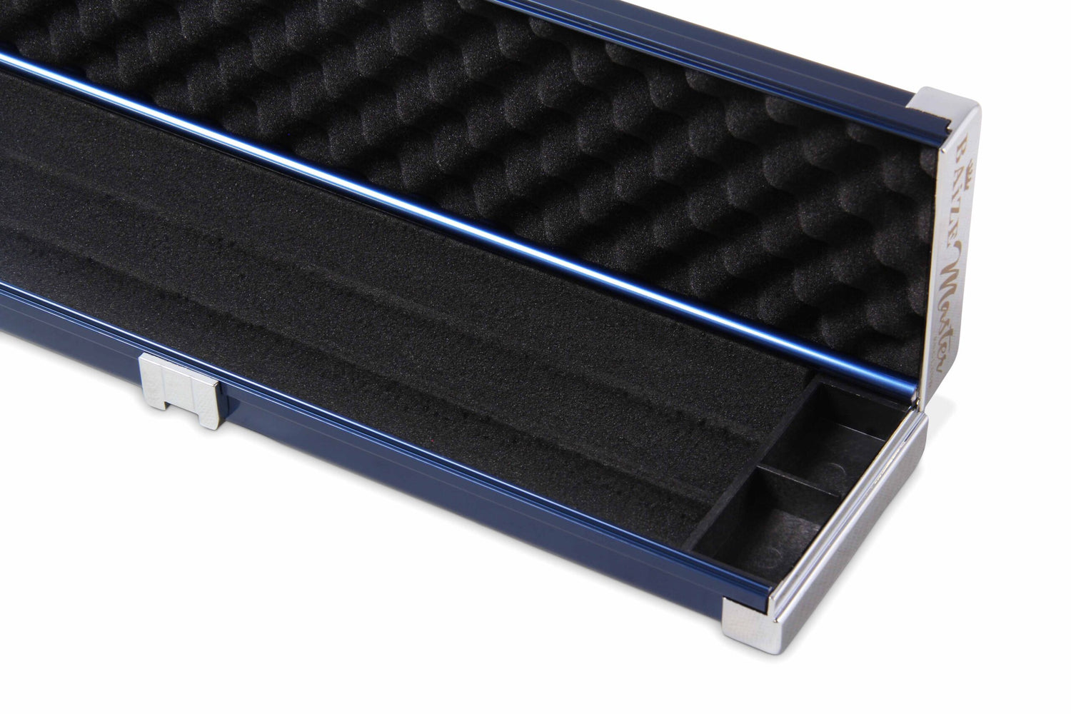 Baize Master 3/4 Wide 2 Cue PRO LINE Aluminium Metal Ends Case (Various Colours)