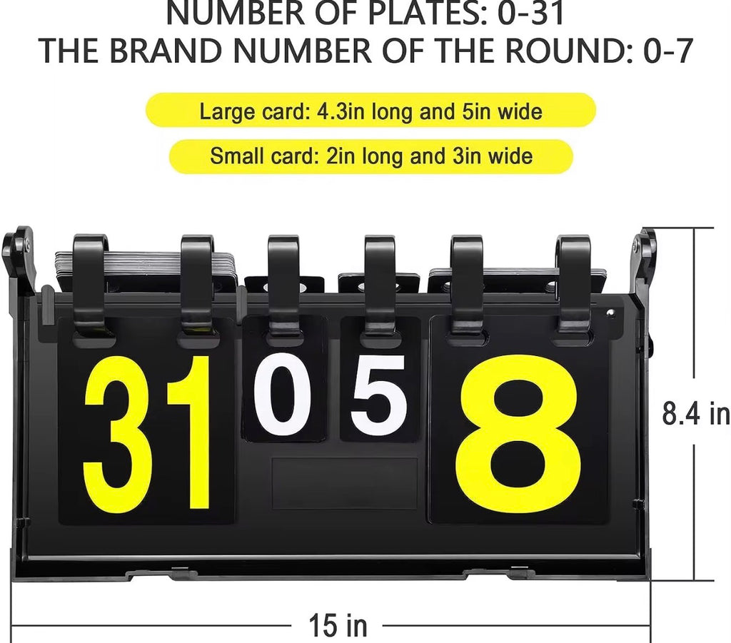 Foldable & Portable Scoreboard 4 Digit Display