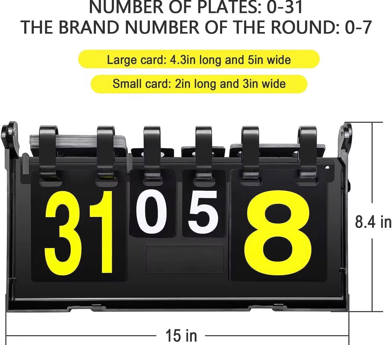 Foldable & Portable Scoreboard 4 Digit Display