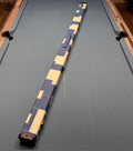 Baize Master 2 x 1 Piece 57'' Leather Patch Cue Case - Blue & White