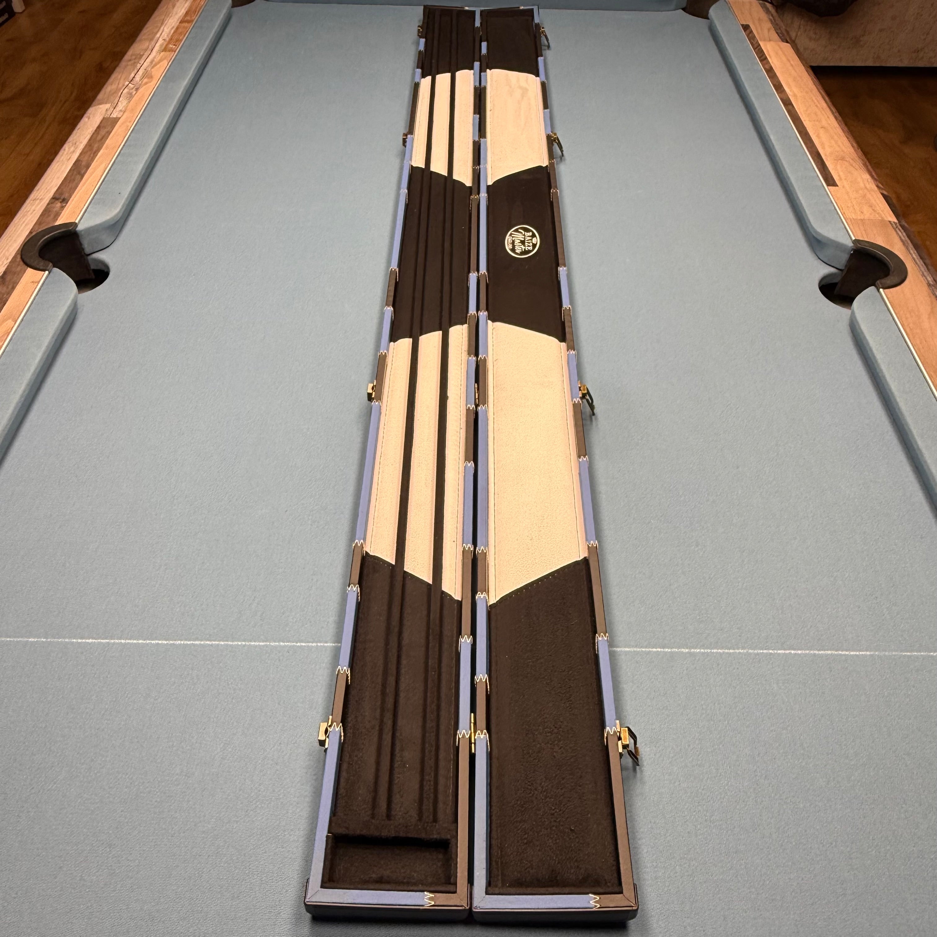 Baize Master 3x 1-Piece 57" Cue Case - Blue & Black