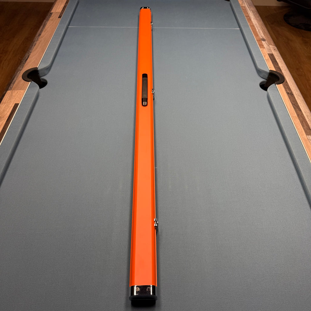 2x 1-Piece 57" Aluminium Cue Case - Matt Orange