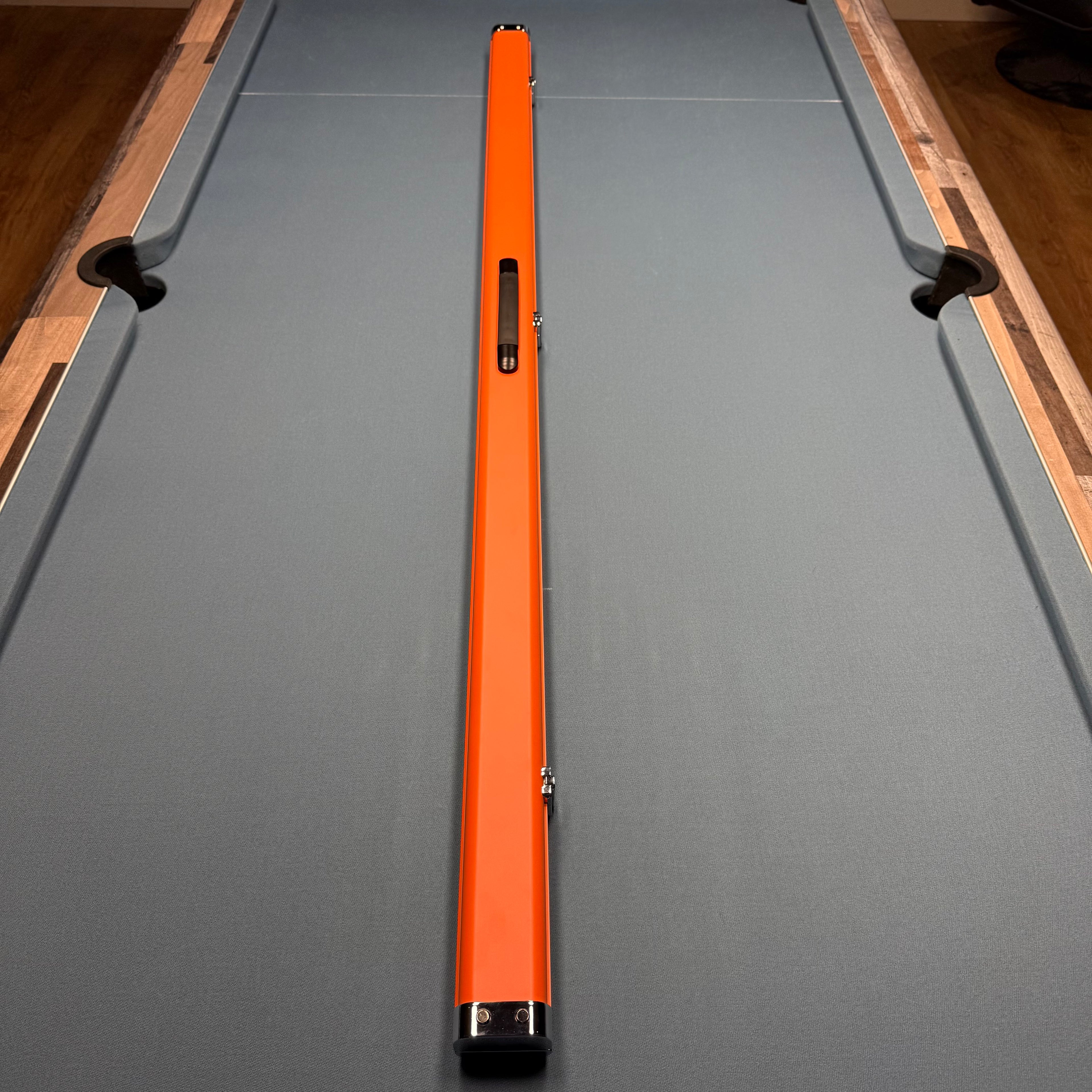 2x 1-Piece 57" Aluminium Cue Case - Matt Orange