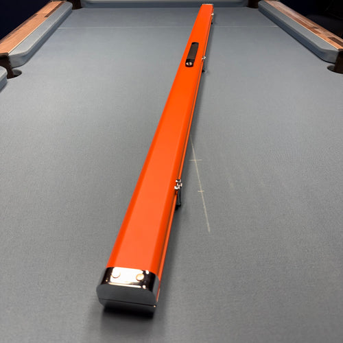 2x 1-Piece 57" Aluminium Cue Case - Matt Orange