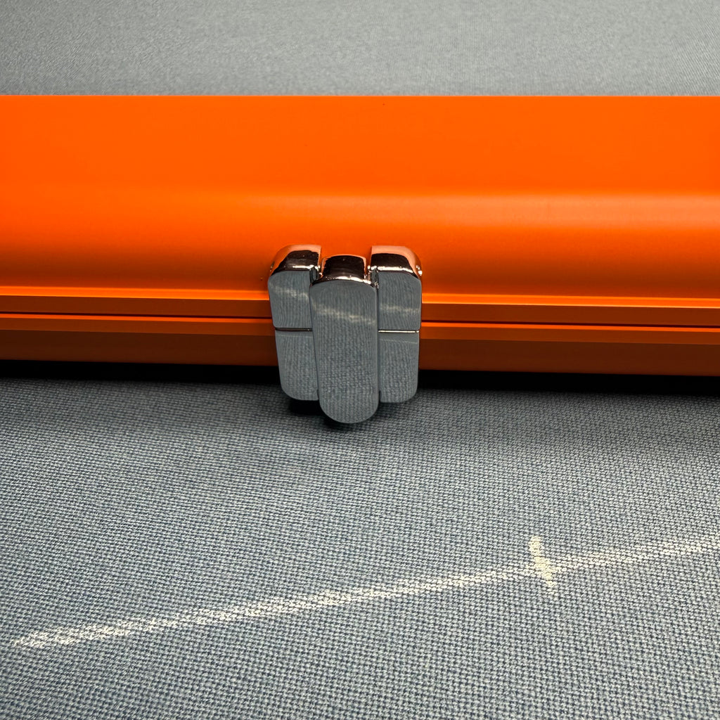 2x 1-Piece 57" Aluminium Cue Case - Matt Orange