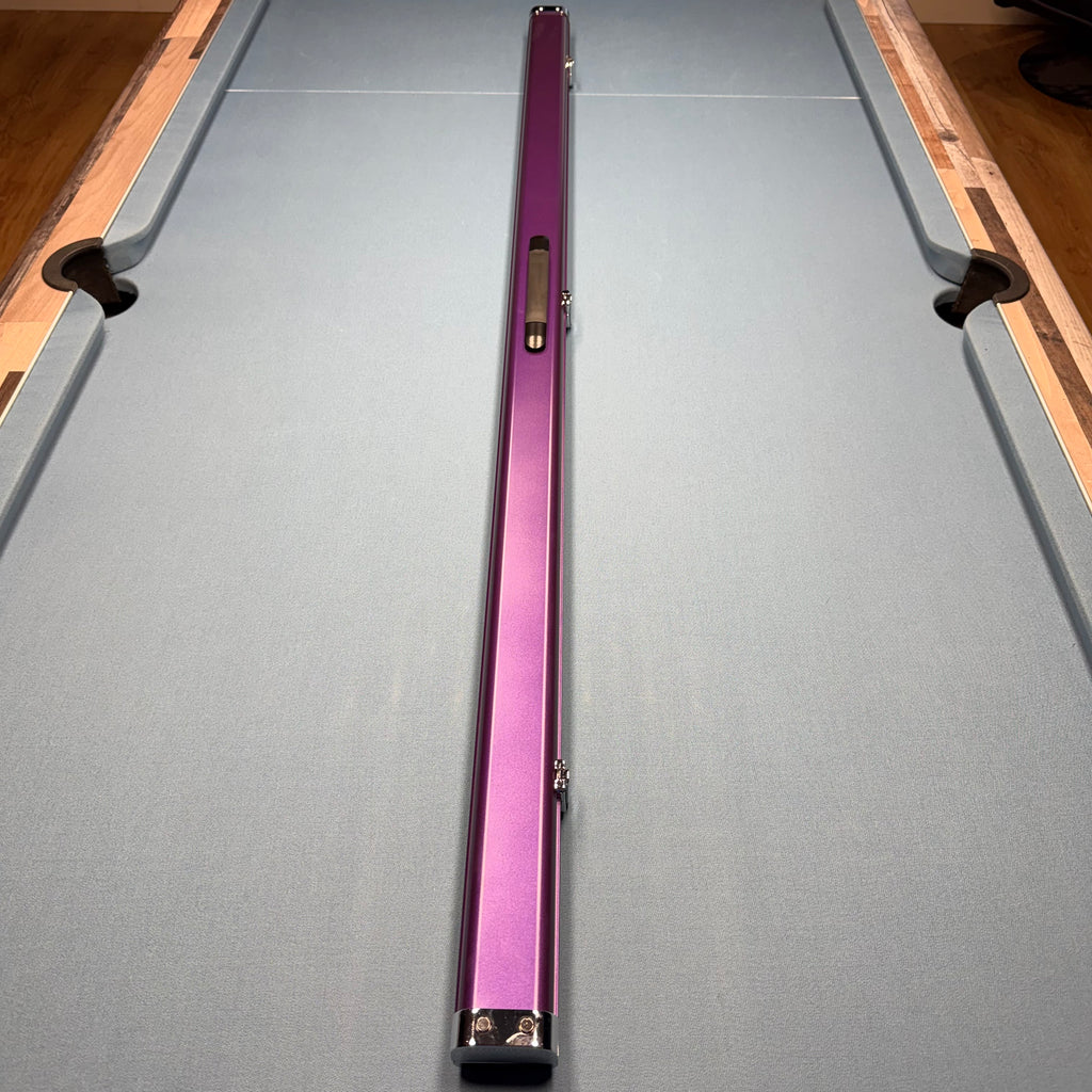 2x 1-Piece 57" Aluminium Cue Case - Purple
