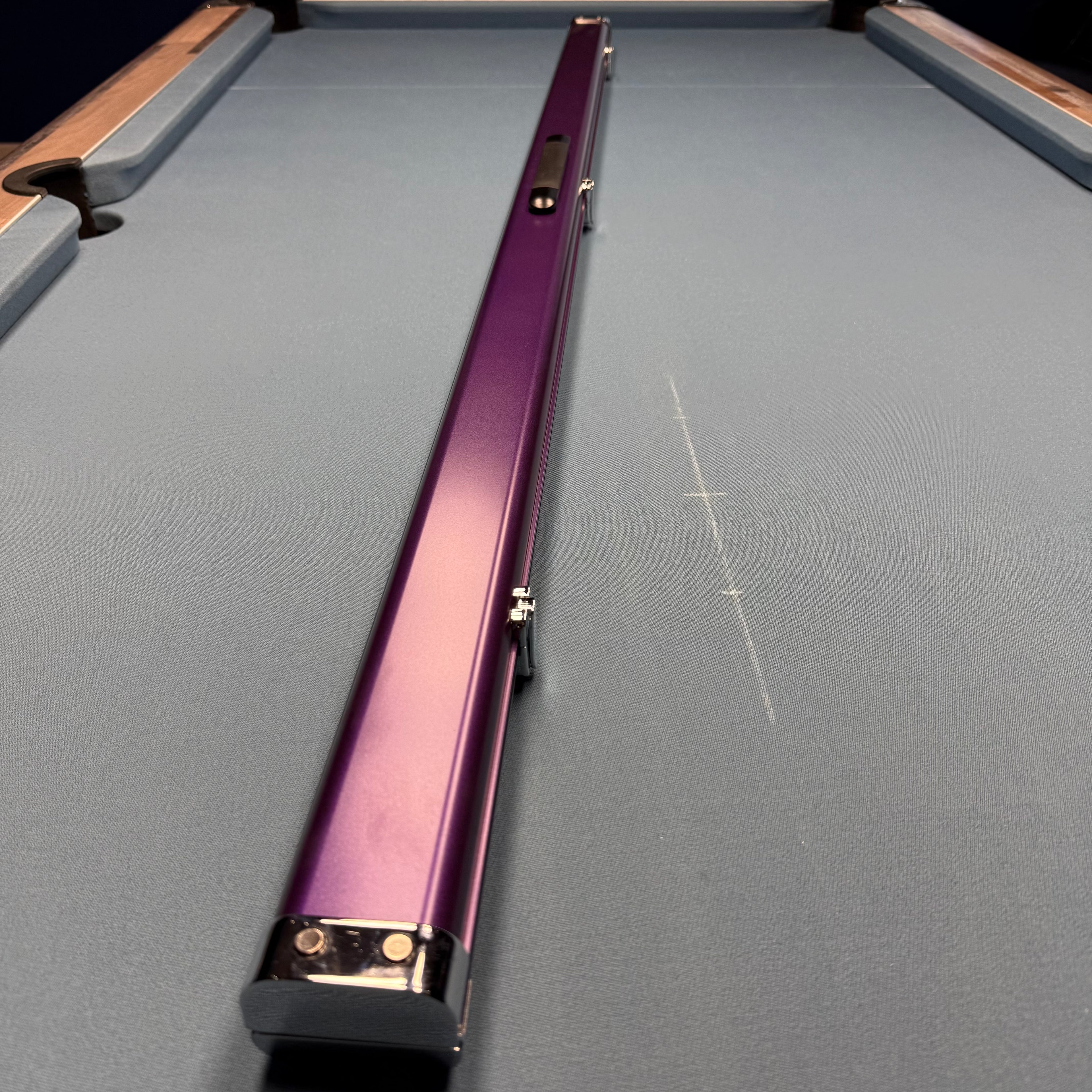 2x 1-Piece 57" Aluminium Cue Case - Purple
