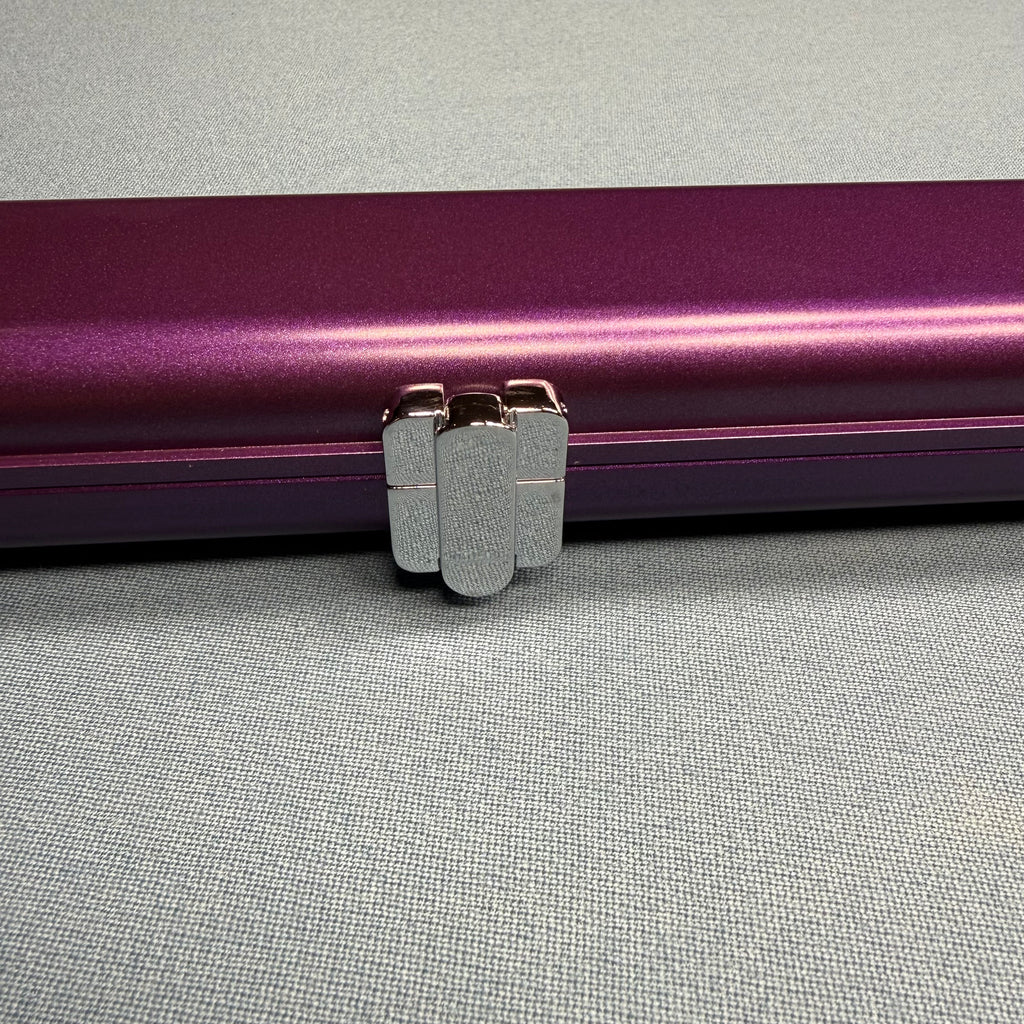 2x 1-Piece 57" Aluminium Cue Case - Purple
