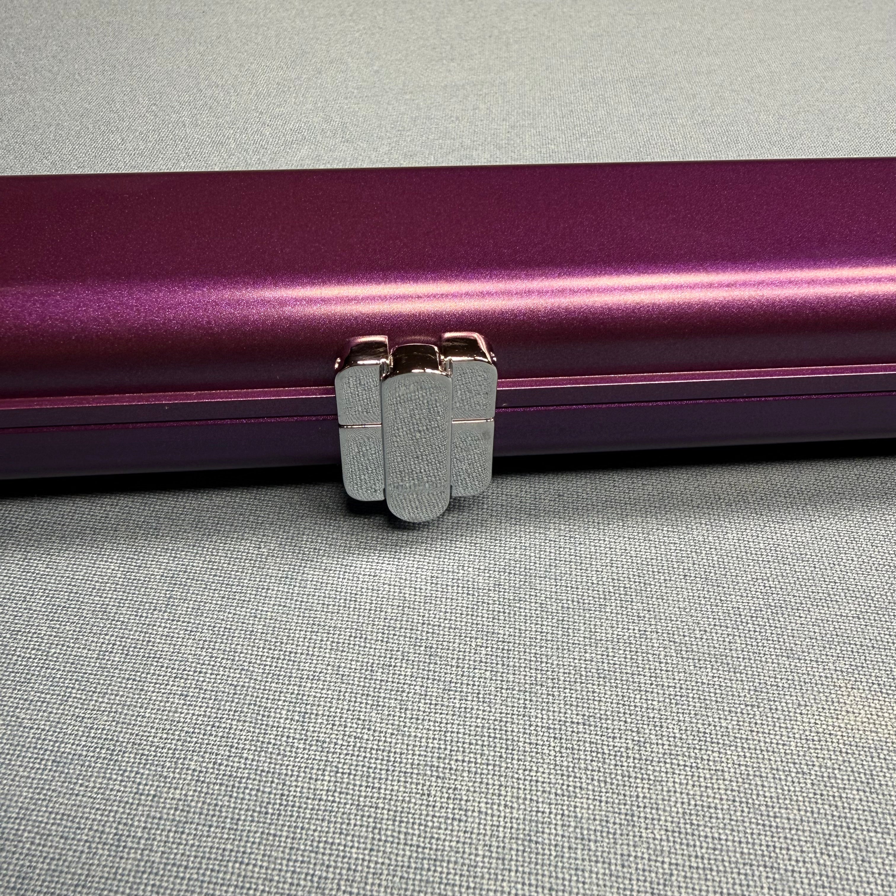 2x 1-Piece 57" Aluminium Cue Case - Purple