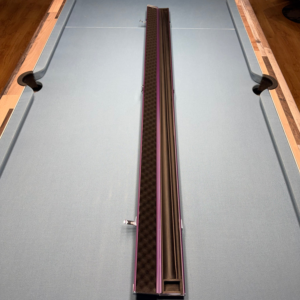 2x 1-Piece 57" Aluminium Cue Case - Purple