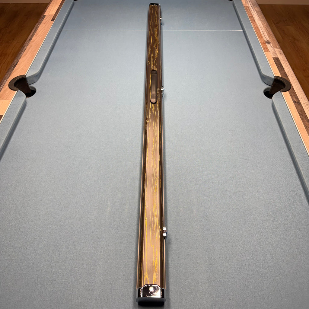 2x 1-Piece 57" Aluminium Cue Case - Limited Edition Black & Gold
