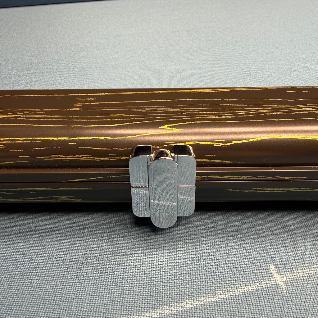 2x 1-Piece 57" Aluminium Cue Case - Limited Edition Black & Gold