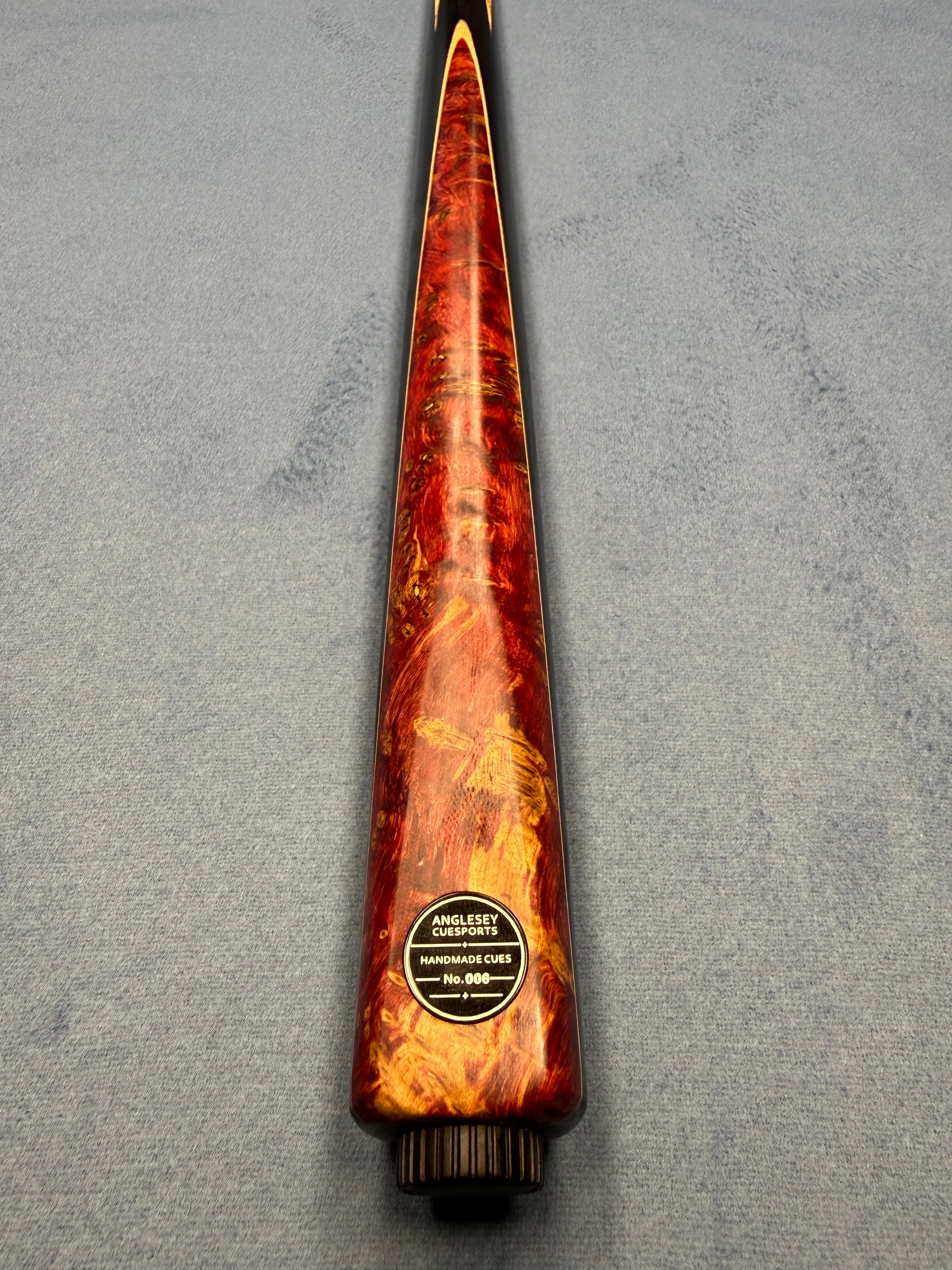 Anglesey Cuesports Red Peacock Cue 006