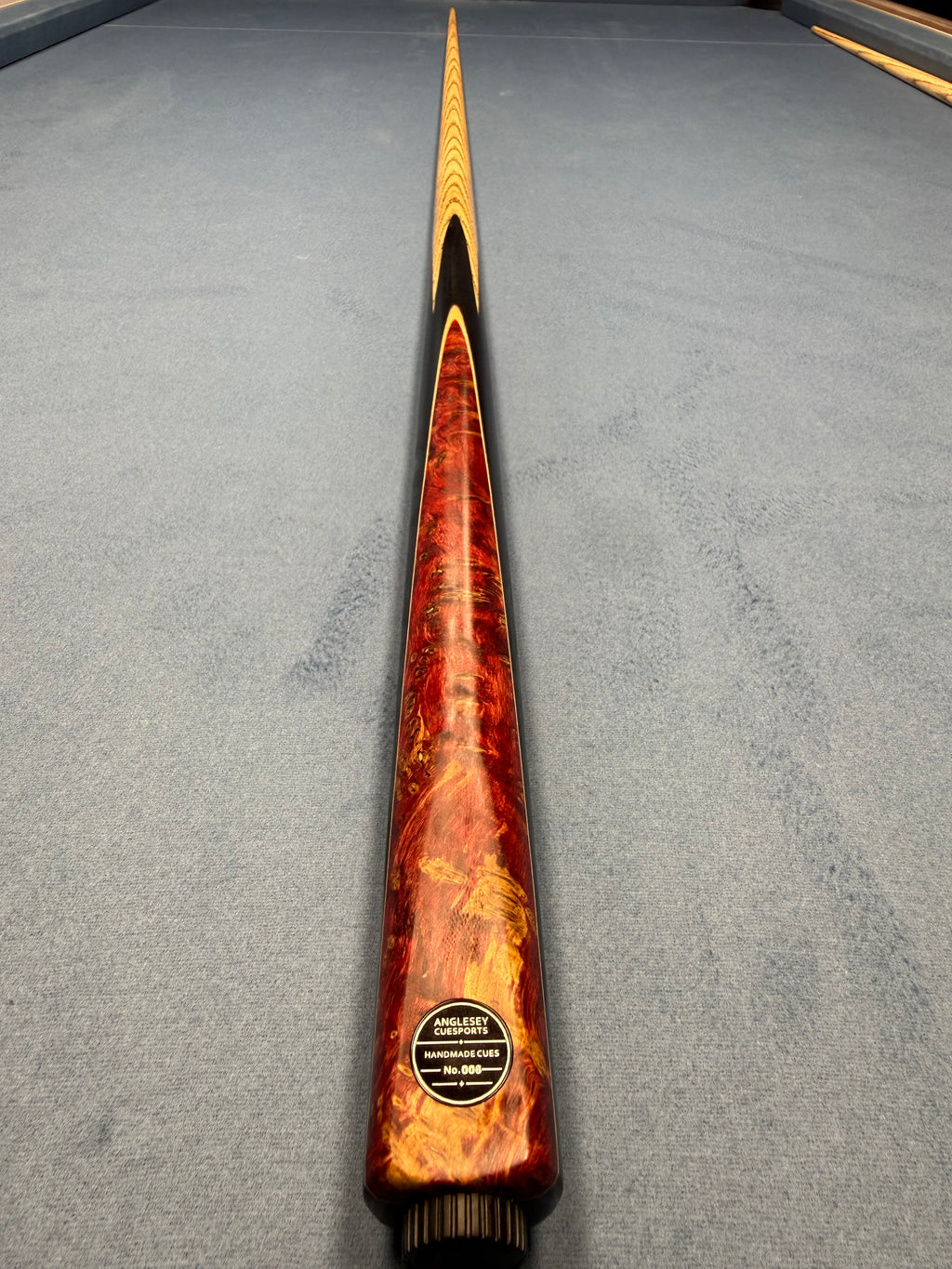 Anglesey Cuesports Red Peacock Cue 006