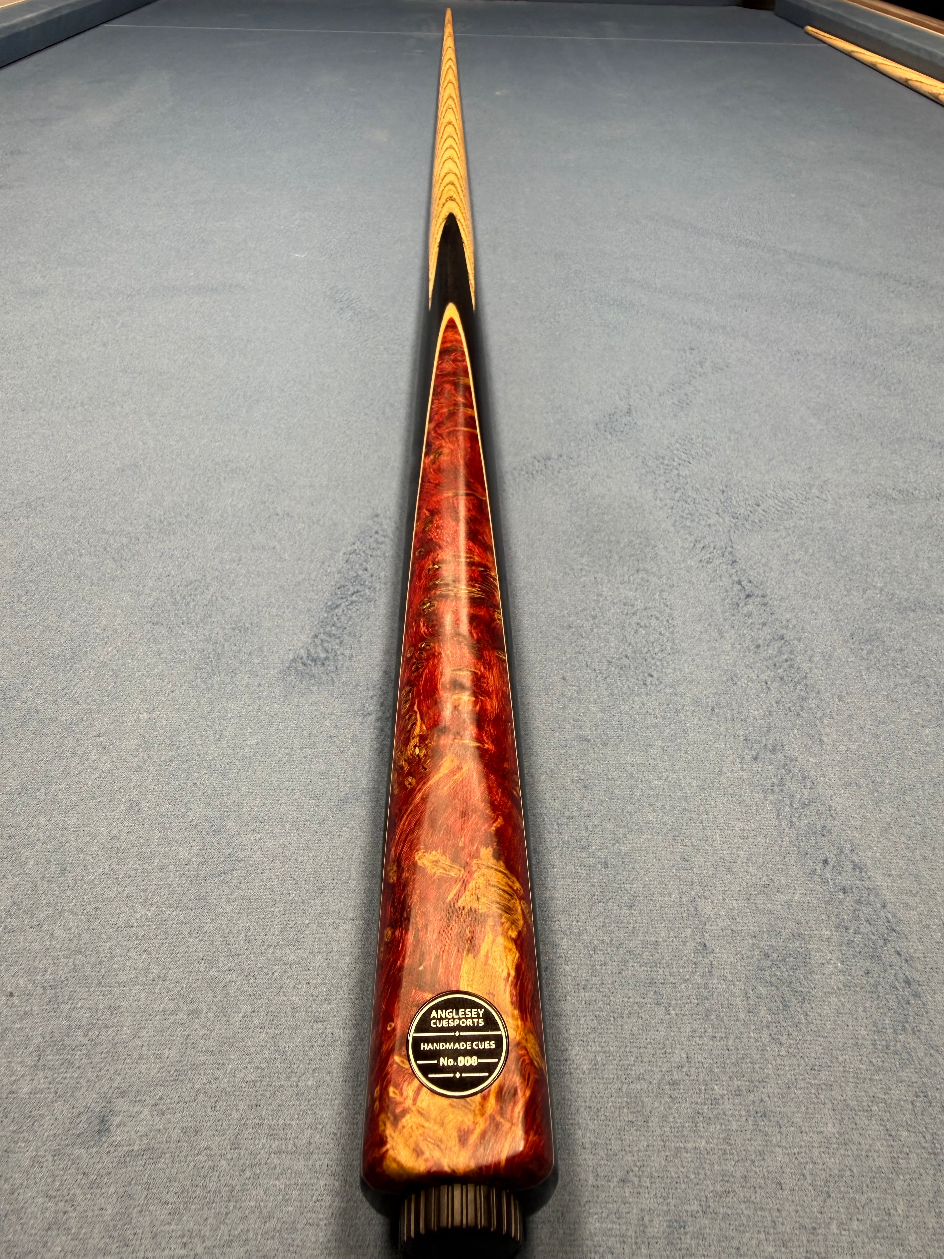 Anglesey Cuesports Red Peacock Cue 006