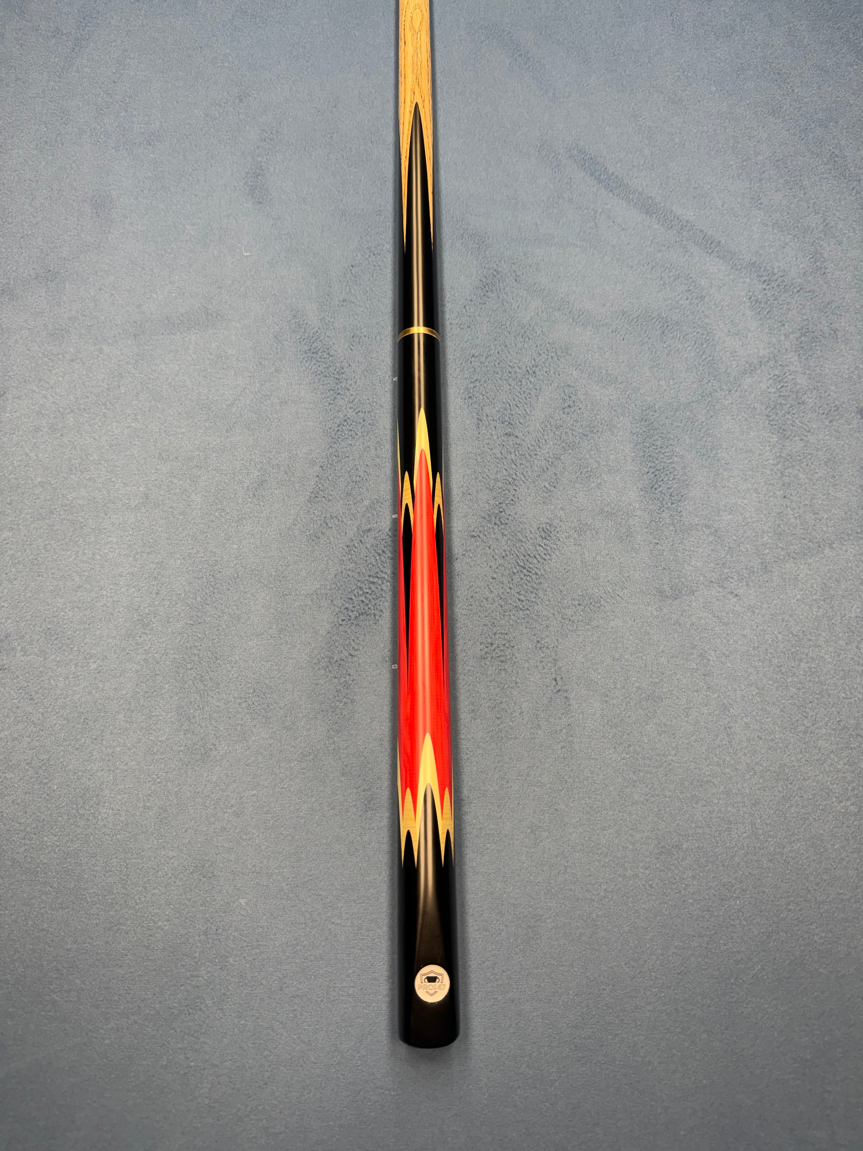 PRO147 Red Fire Eclipse ¾ Joint Snooker & Pool Cue with PRO147 Layered Tip