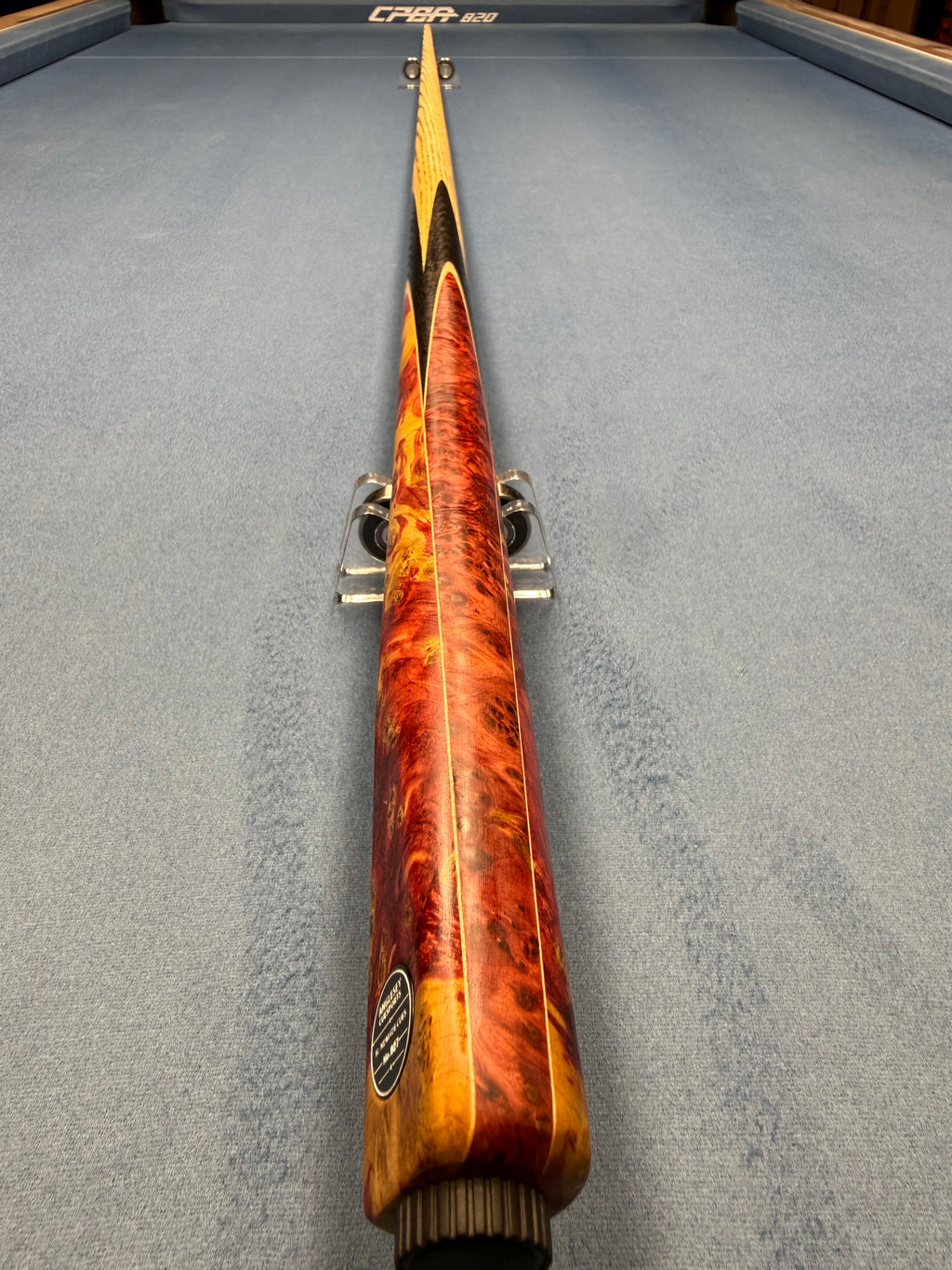 Anglesey Cuesports Handmade Cue No.027 - full length view from butt end
