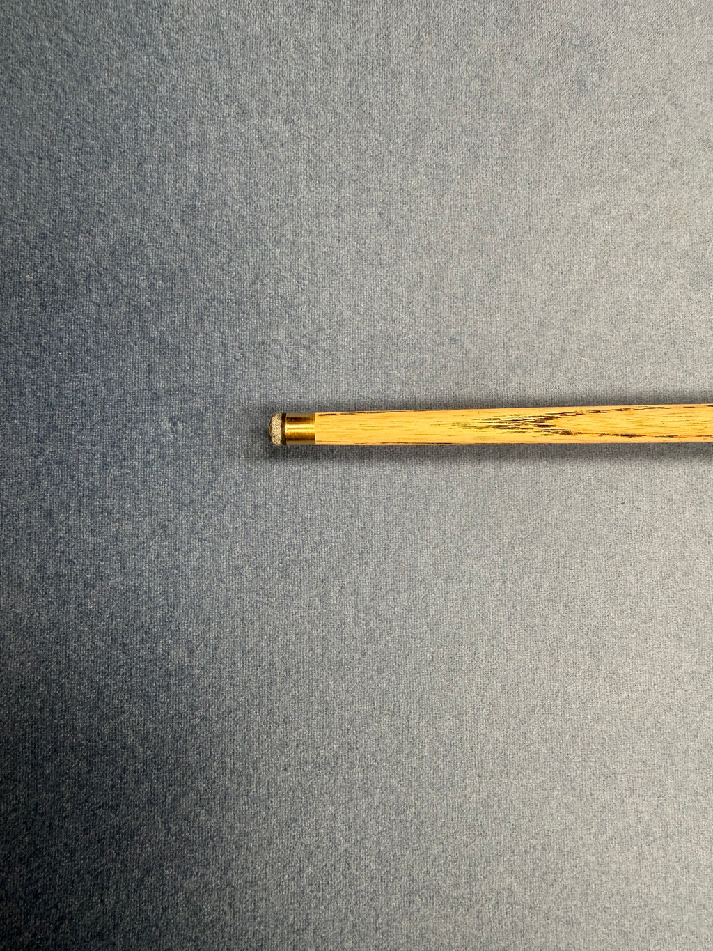 Anglesey Cuesports Handmade Cue No.027 - full length view from tip end