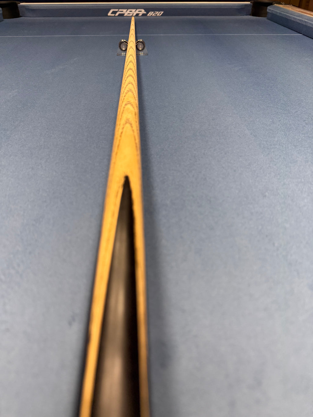 Anglesey Cuesports Amber Viper Cue No.019 - shaft detail view from above