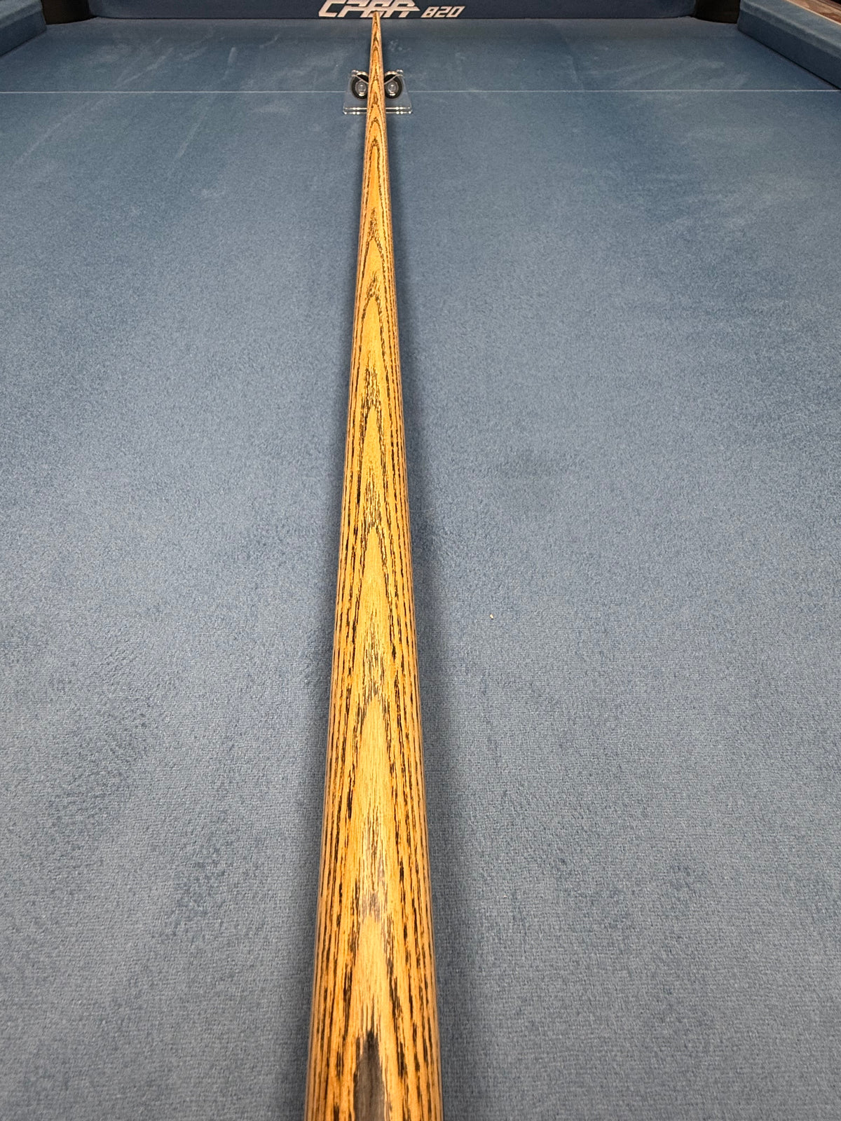 Anglesey Cuesports Handmade Cue No.038 - full length zebrawood shaft view